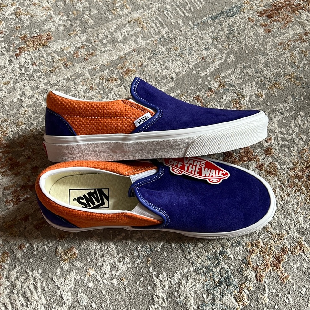 Vans Classic Slip-On 'P&C - Royal Blue Apricot Buff' Loafers Limited Rare
